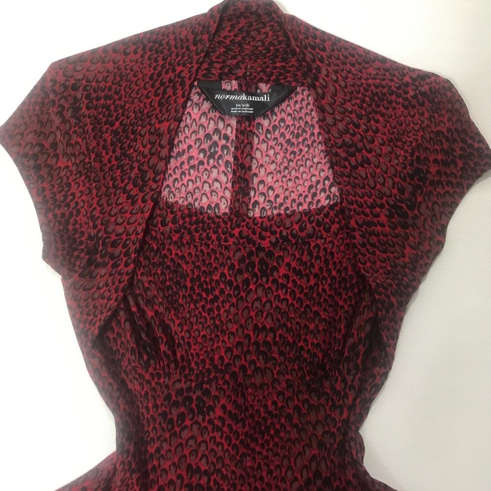 Norma Kamali Animal print Cap Sleeve dress - Picture 9 of 12